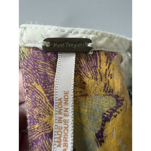 Free People Strawberry Fields Tunic Mini Dress Size xSmall Ivory boho festival - Picture 8 of 16